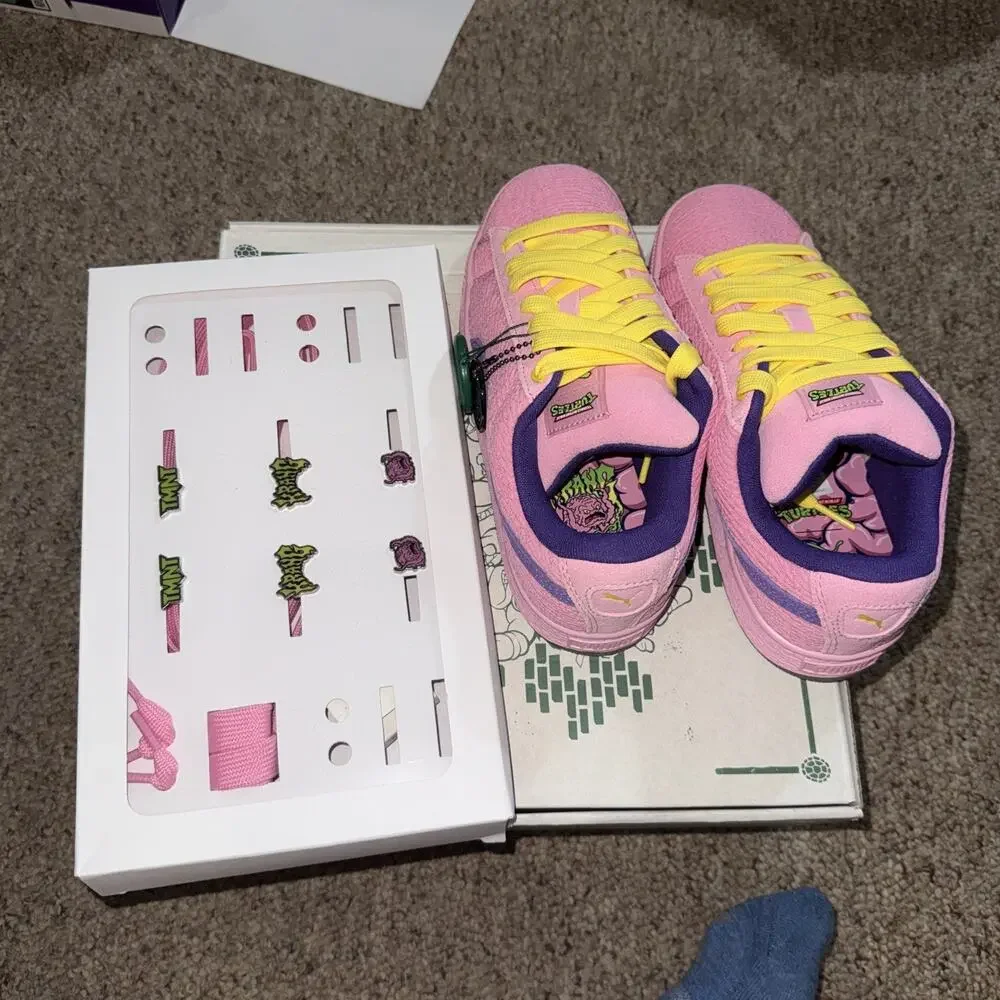 Size 5.5 - Teenage Mutant Ninja Turtles x Puma Suede XL 2 Big Kid Krang LEP